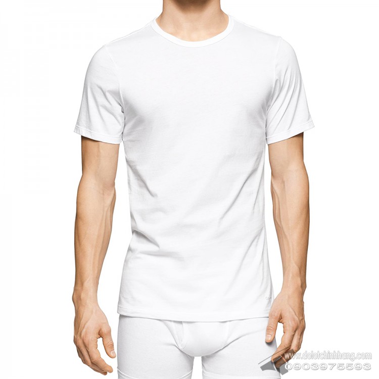 Áo lót nam Calvin Klein NB1176 Slim Fit Crew Neck T-shirt 3-pack White Áo lót nam Calvin Klein NB1176 Slim Fit Crew Neck T-shirt 3-pack White