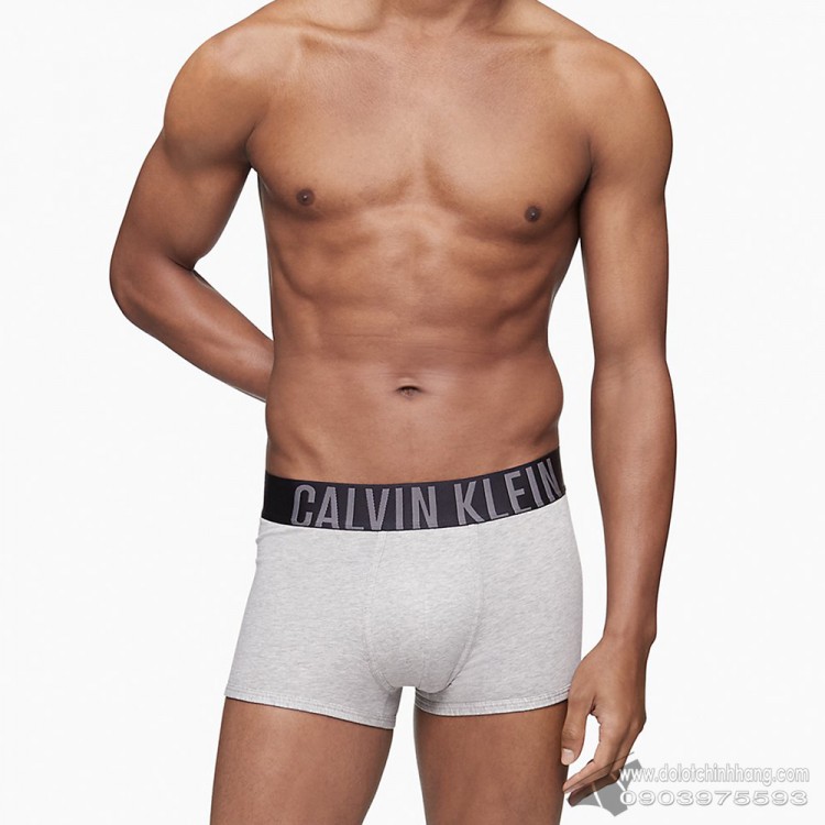 Quần lót nam Calvin Klein NB2596 Intense Power Cotton Trunk 3-pack  Black/Grey Heather/White