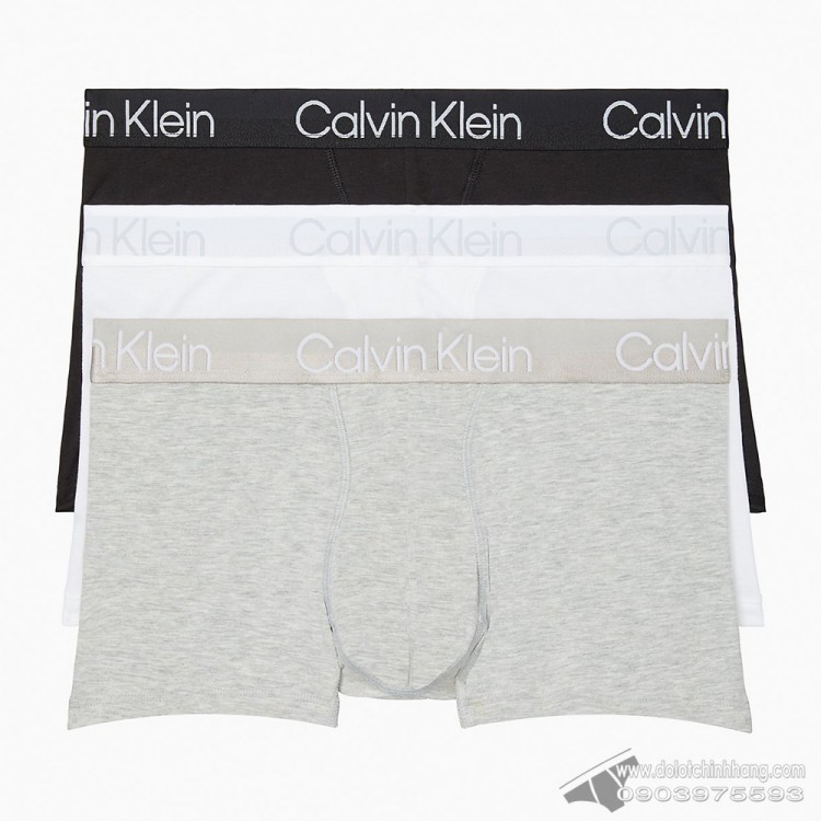 Quần lót nam Calvin Klein NB2970 Modern Structure Cotton Stretch Trunk 3- pack Multi1