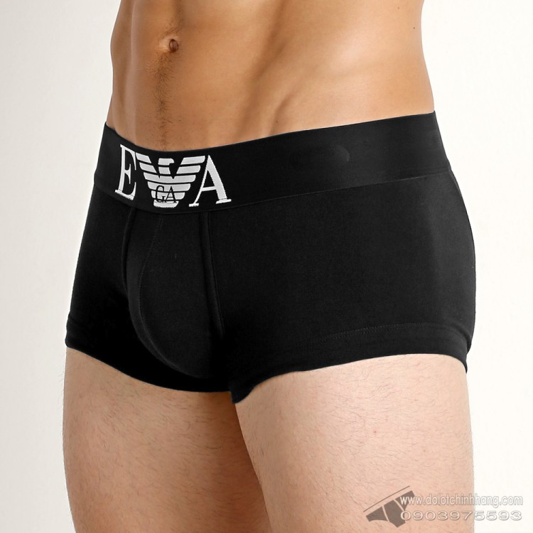 Quần lót nam Emporio Armani Cotton Stretch Trunk Black